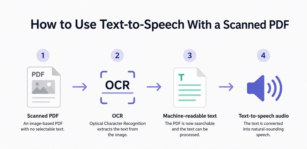 How to Use Text-to-Speech With a Scanned PDF