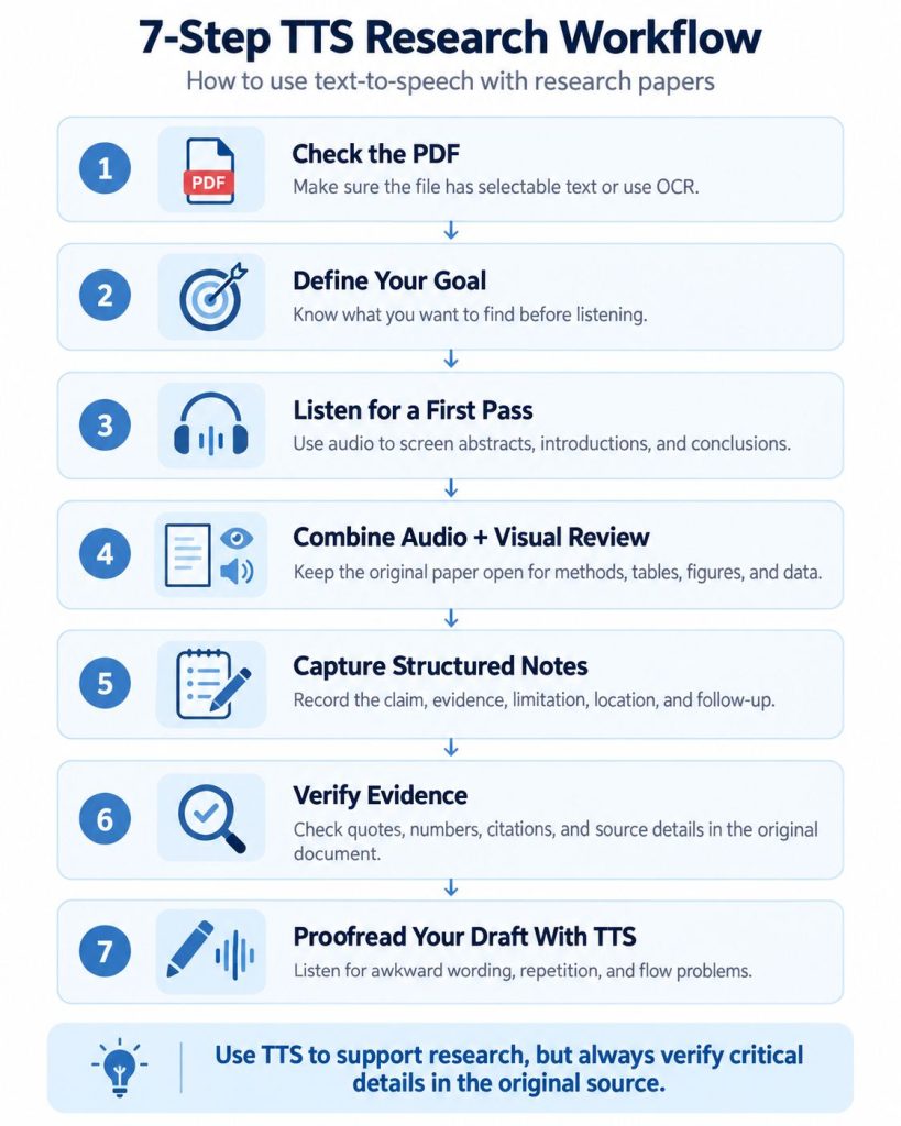 How to Use Text-to-Speech for Research Papers 7 Steps