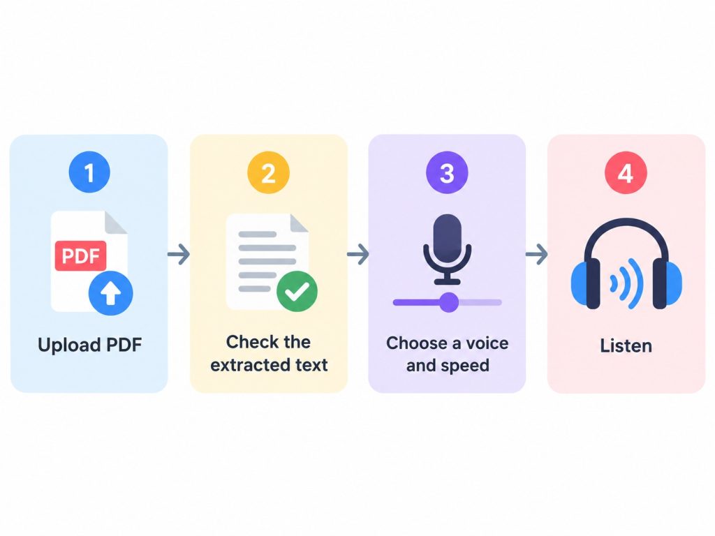 PDF to Audio in Four Steps